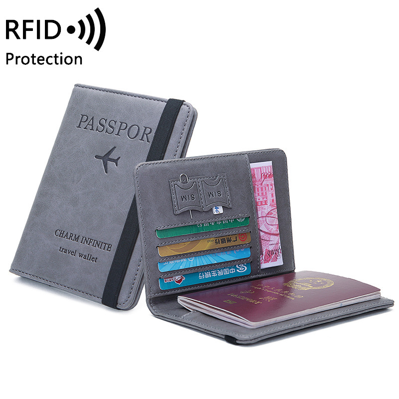 Index Card Holder - Tempat Paspor Kulit PU Uniseks -