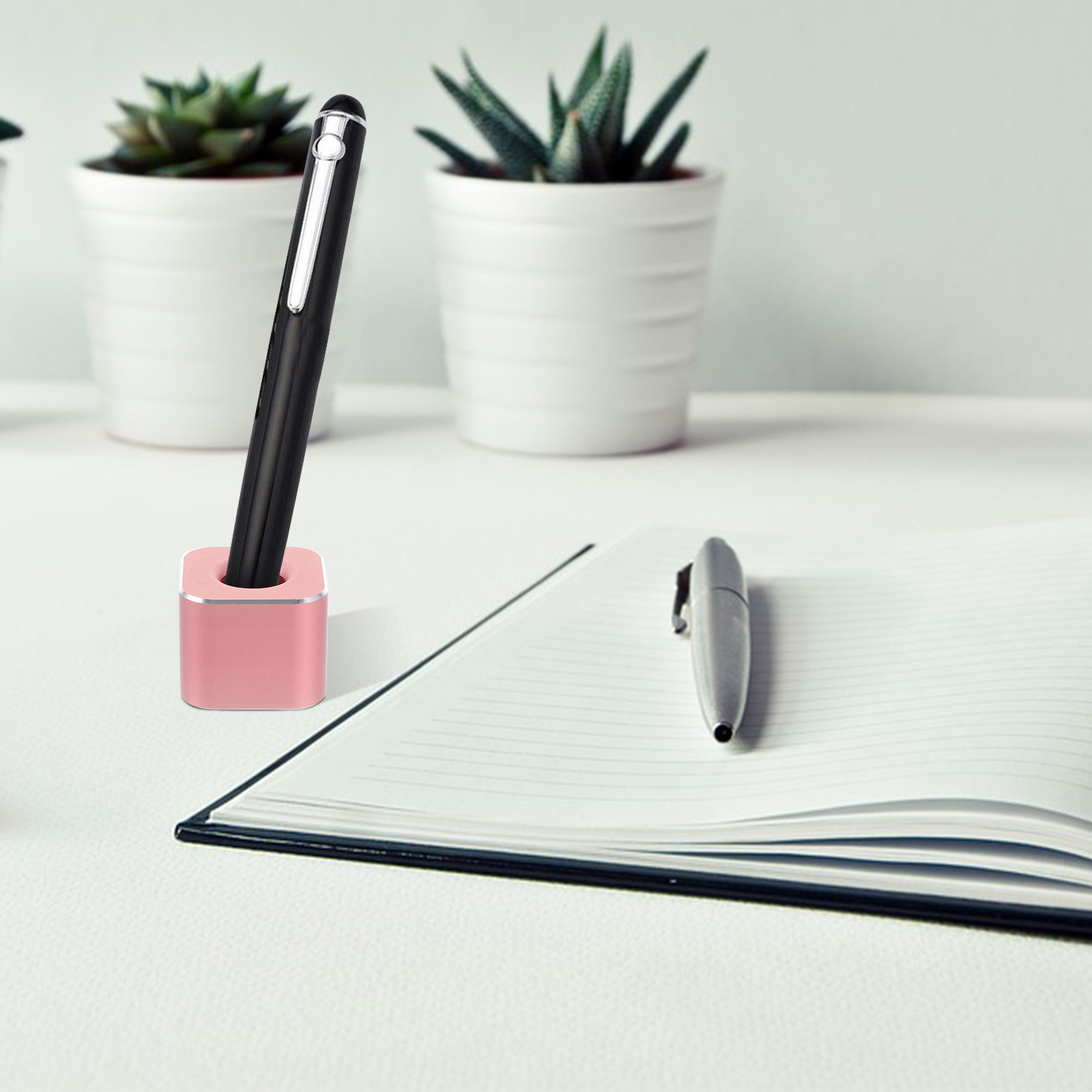 Pen Rest Single - Tempat Pena Logam Paduan Aluminium, Model
