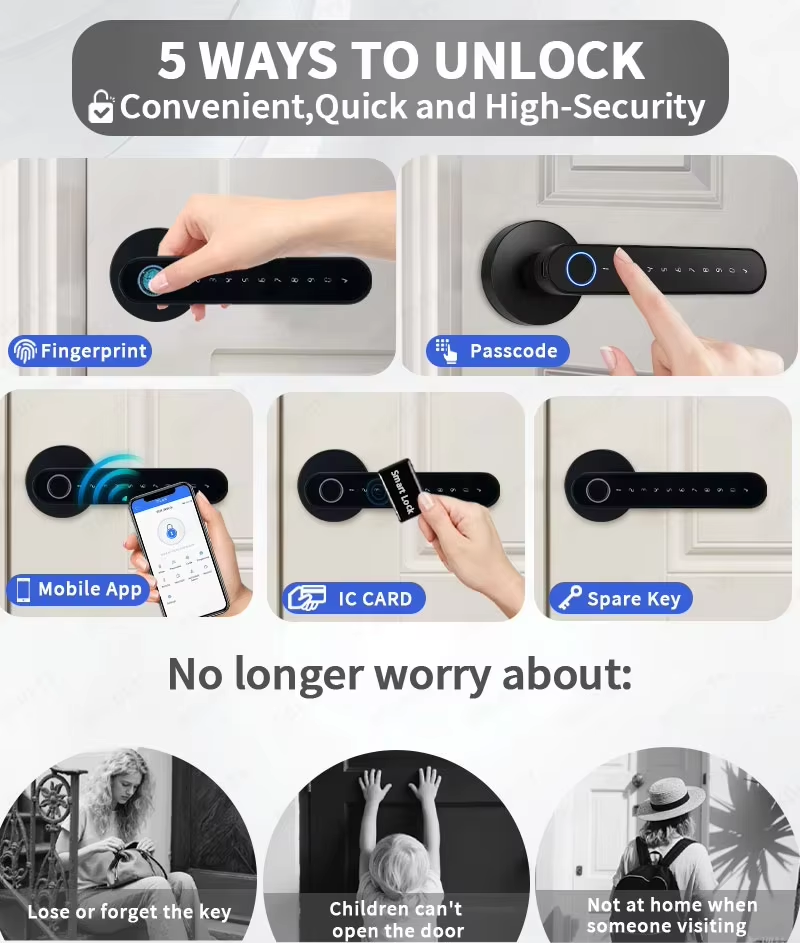 TTLock Smart Digital Door Lock - Letter Opener Brass ulasan dan harga