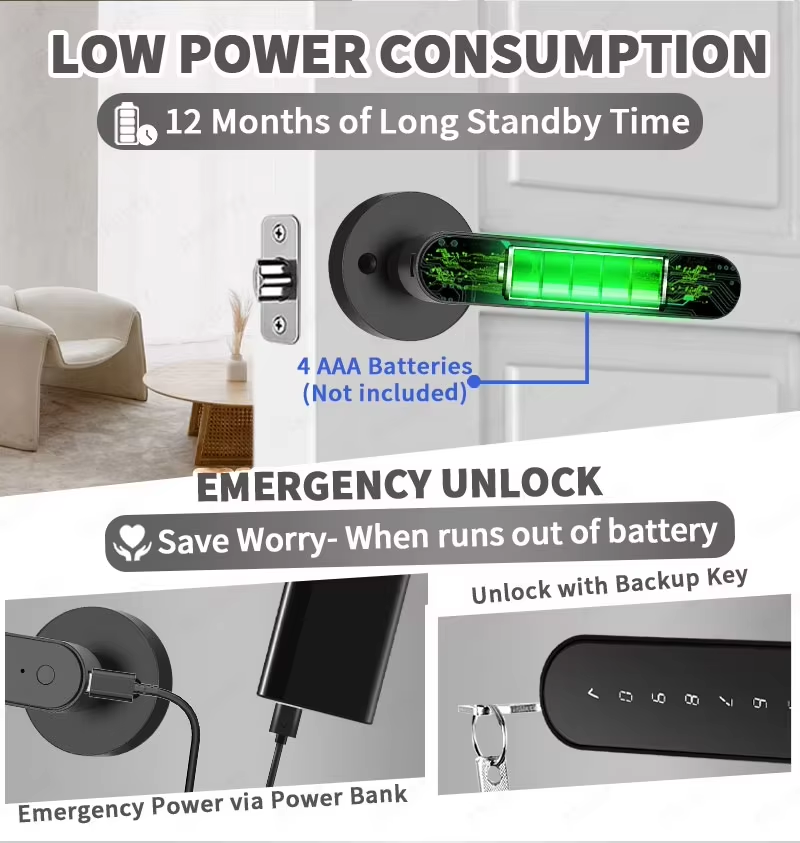 TTLock Smart Digital Door Lock - Letter Opener Brass ulasan dan harga